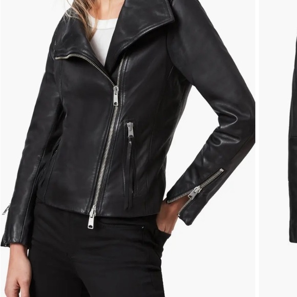 All Saints Jackets & Blazers - All Saints Black Leather Jacket